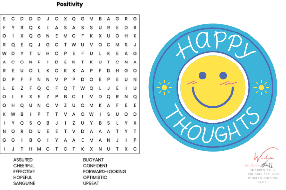 Boost Positivity with 100 Word Search Pages