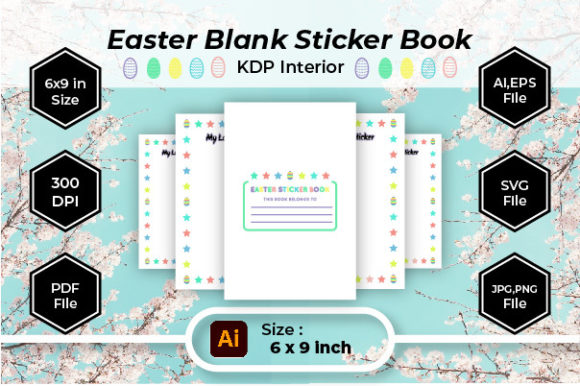 Easter Blank Sticker Album KDP Interior: A Creative and Customizable Solution