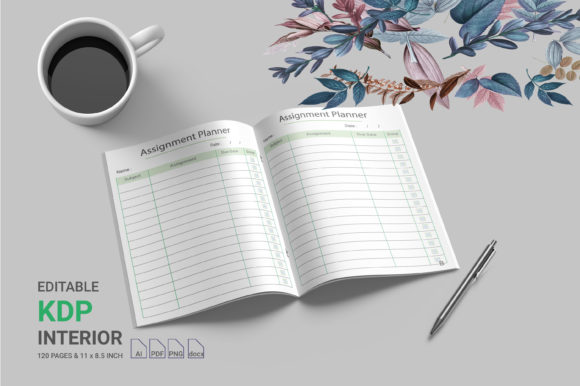 Editable Assignment Planner 120 Pages KD: A Comprehensive Tool for Streamlined Planning and Execution