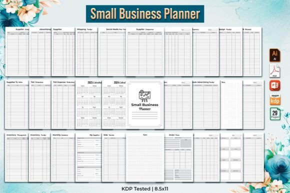 Maximize Your Small Business Efficiency with the Editable KDP Planner and Tracker