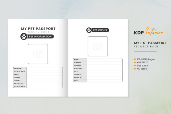 My Pet Passport Record Book KDP Interior: A Comprehensive Guide for Pet Owners