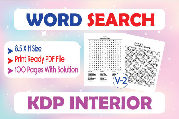 Professional Word Search KDP Interior for Amazon