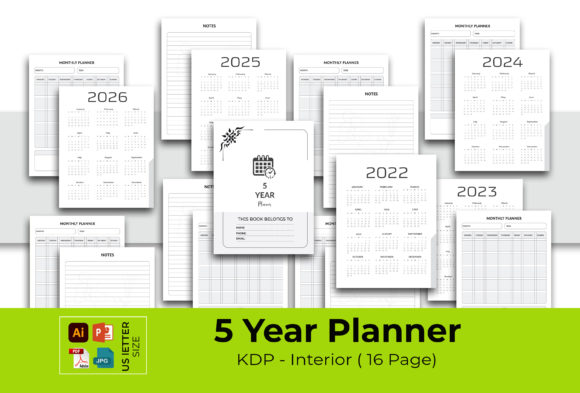 Strategic Use of the 2022-2026 5 Year KDP Yearly Planner for Enhanced Productivity and Goal Achievement