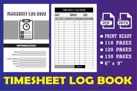 Timesheet Log Book for Creative Productivity